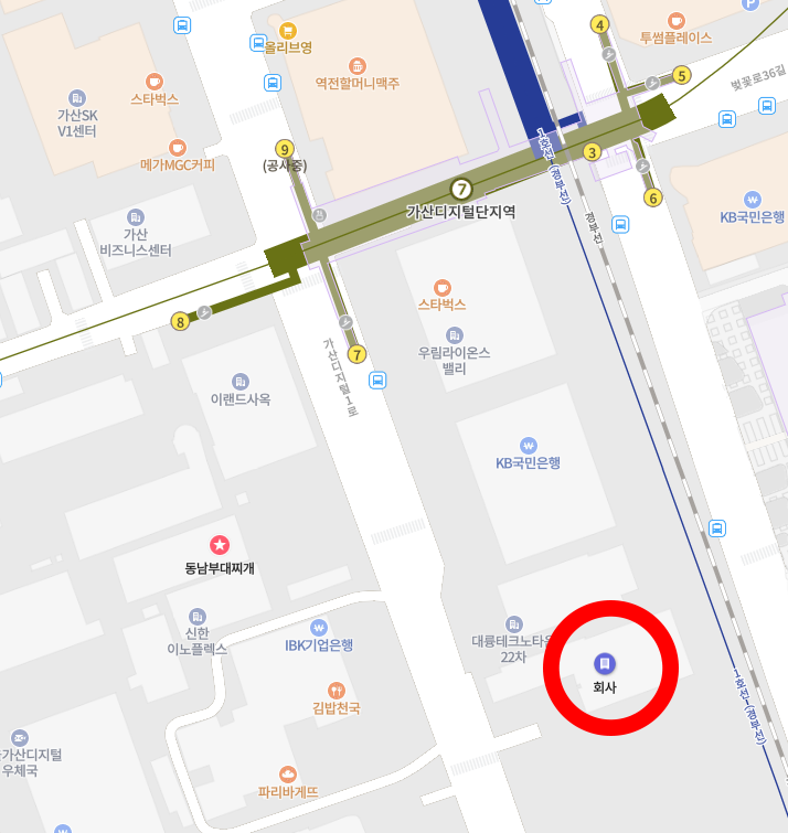 O:BRICKS 본사 위치